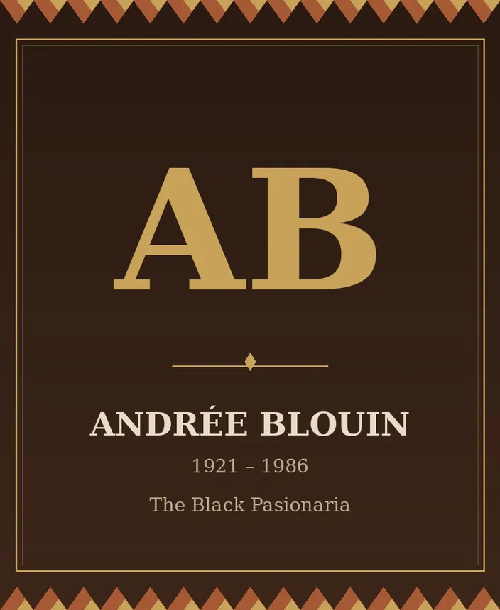 Portrait of Andrée Blouin, Central African Republic