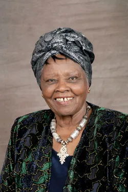 Portrait of Muthoni Likimani, Kenya